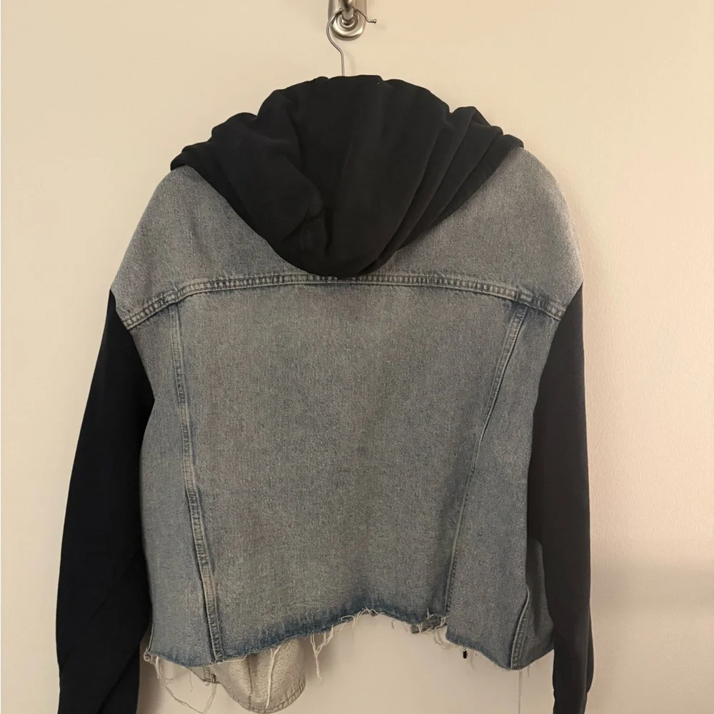 All Saints Women's Milena Hooded Jacket in Indigo Blue - Picture 2 of 3